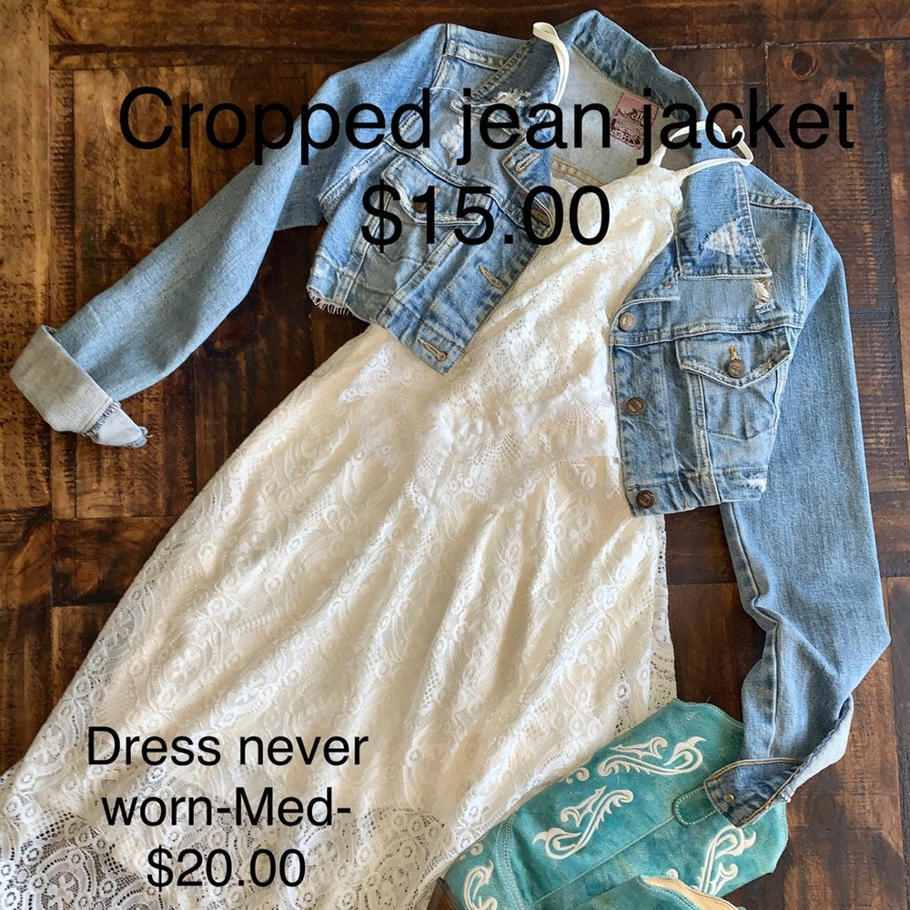 Cropped jean jacket